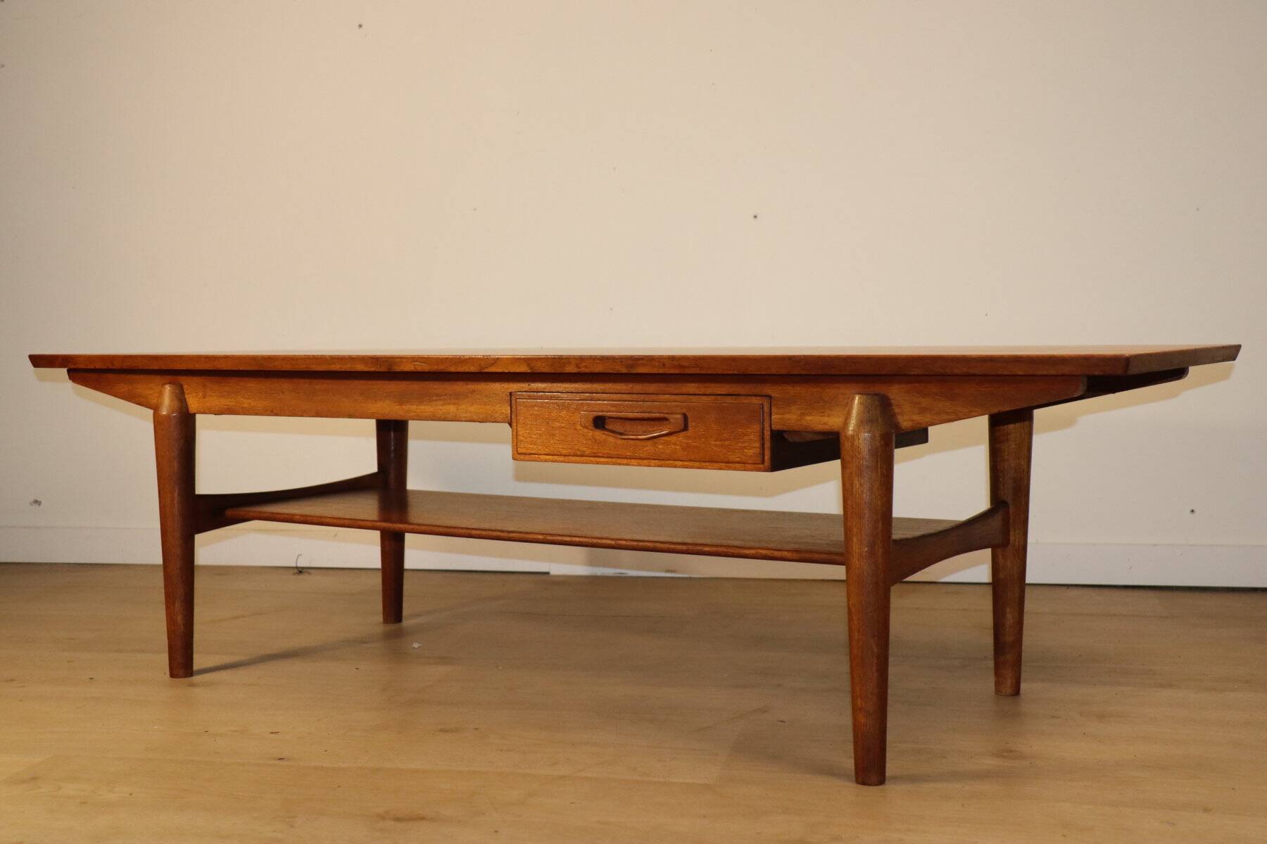 Scandinavian teak coffee table from the 1960s.