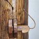 1960s French Brutalist Sculptural Solid Elm Wood Tree Trunk Cabinet