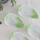 Set of 4 vegetable slip bowls