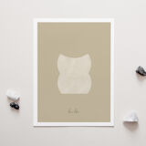 Geometric giclee art print, A3
