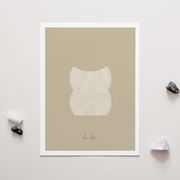 Gravure d’art de giclée géométrique, A3