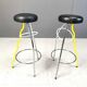 Pair of Duplex stools by Javier Mariscal for BD 1980's Memphis