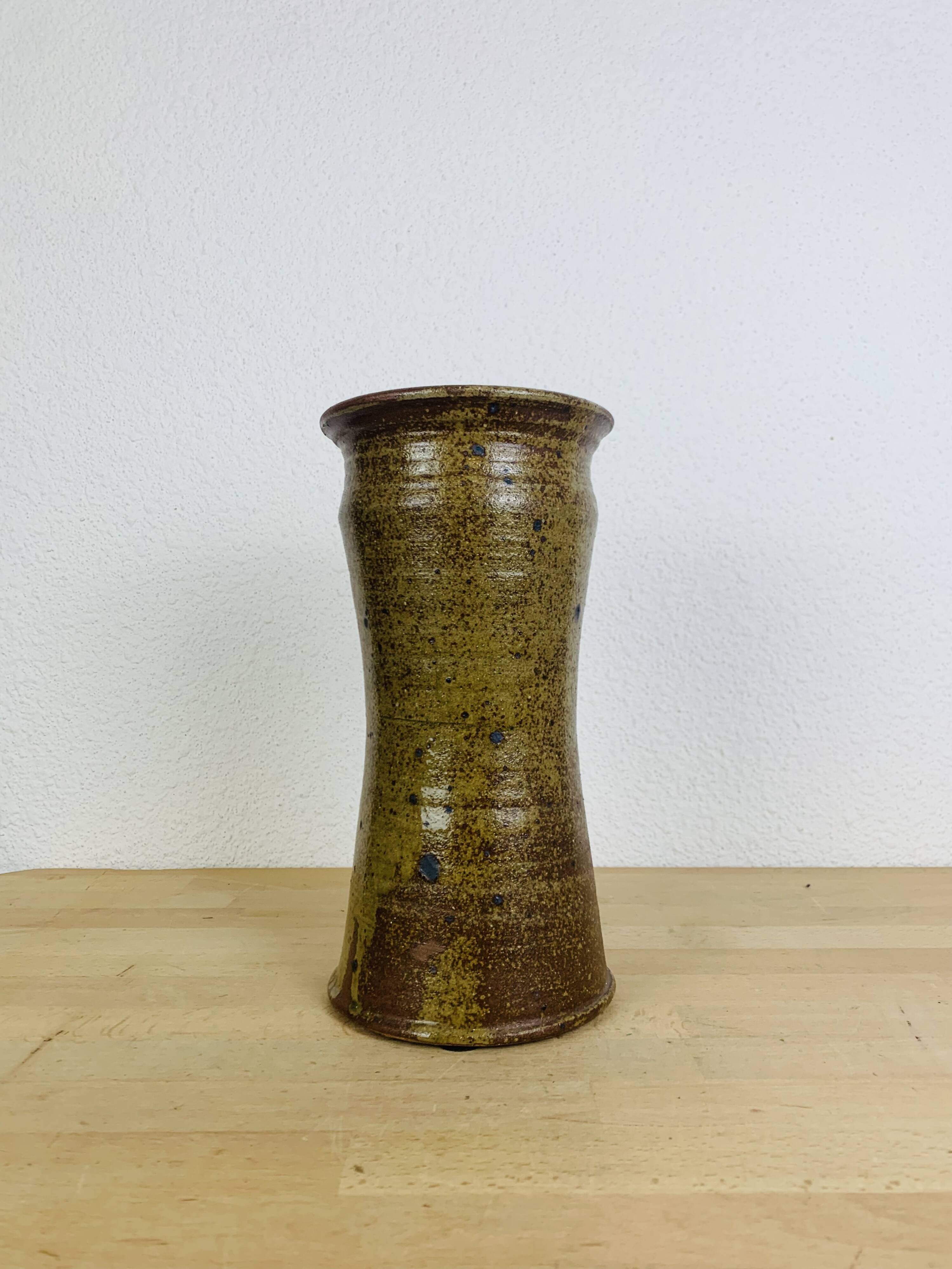 Pyrite stoneware vase 30 cm, vintage