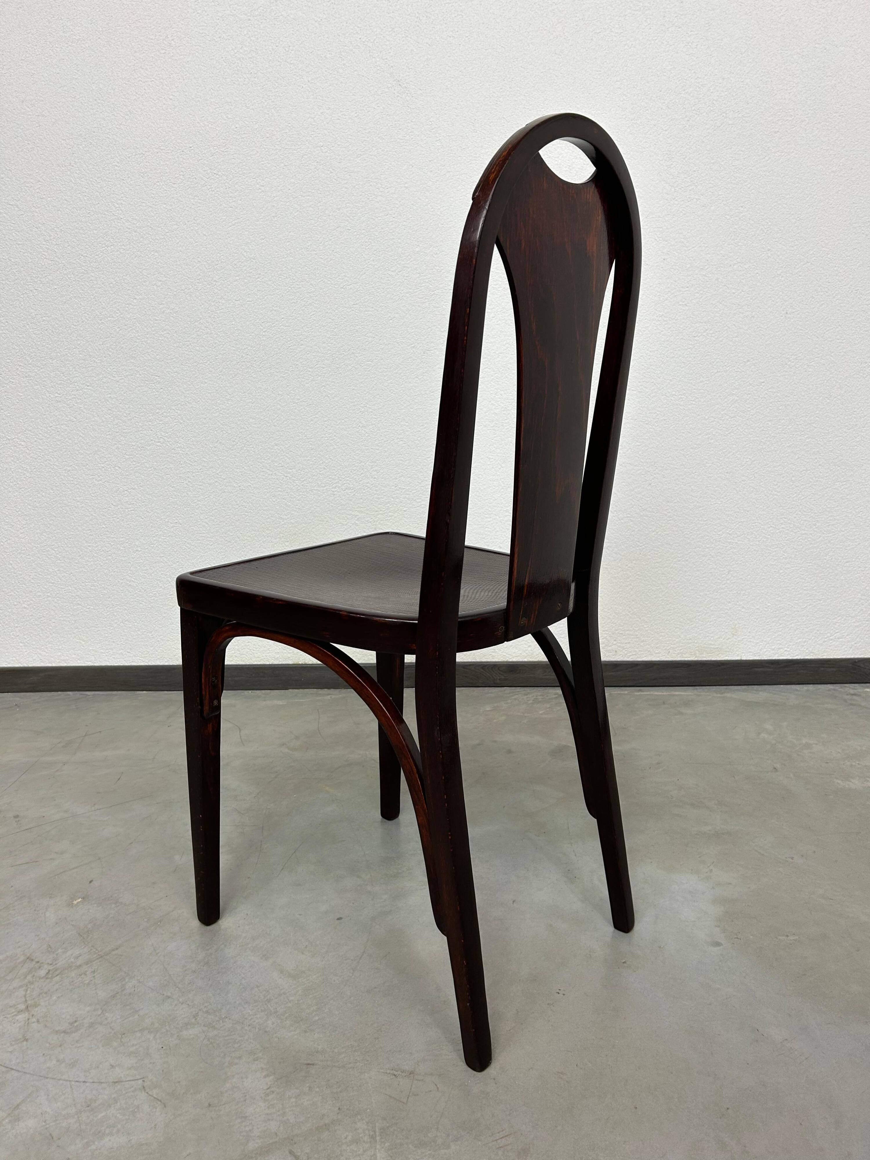 Secession dining chair no. 373 attributed to Josef Hoffmann/Otto Prutscher for J&J Kohn