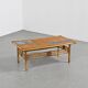 Table basse à carreaux de céramique bleus par Robert et Jean Cloutier