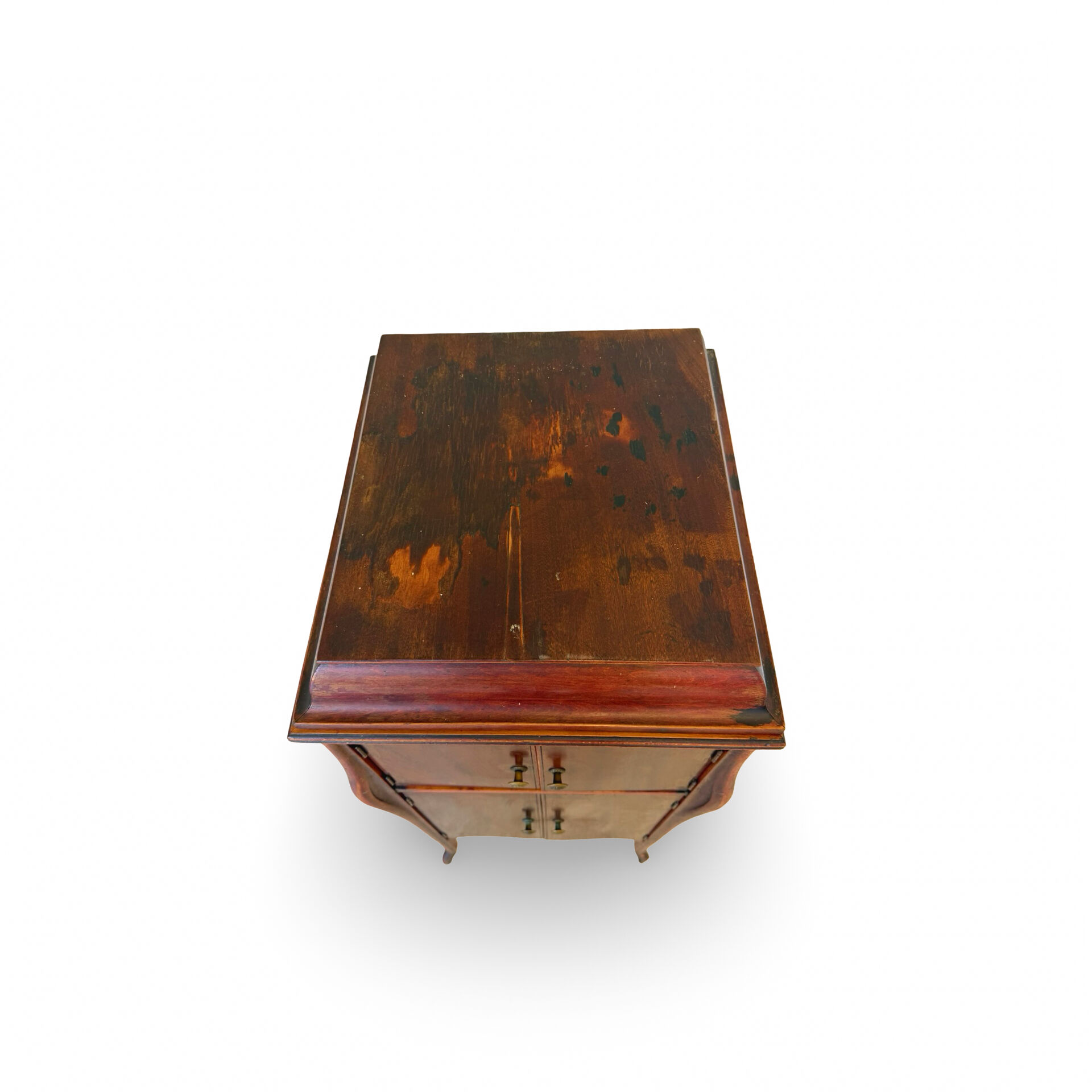Italian floor-model upright phonograph cabinet, 1900s