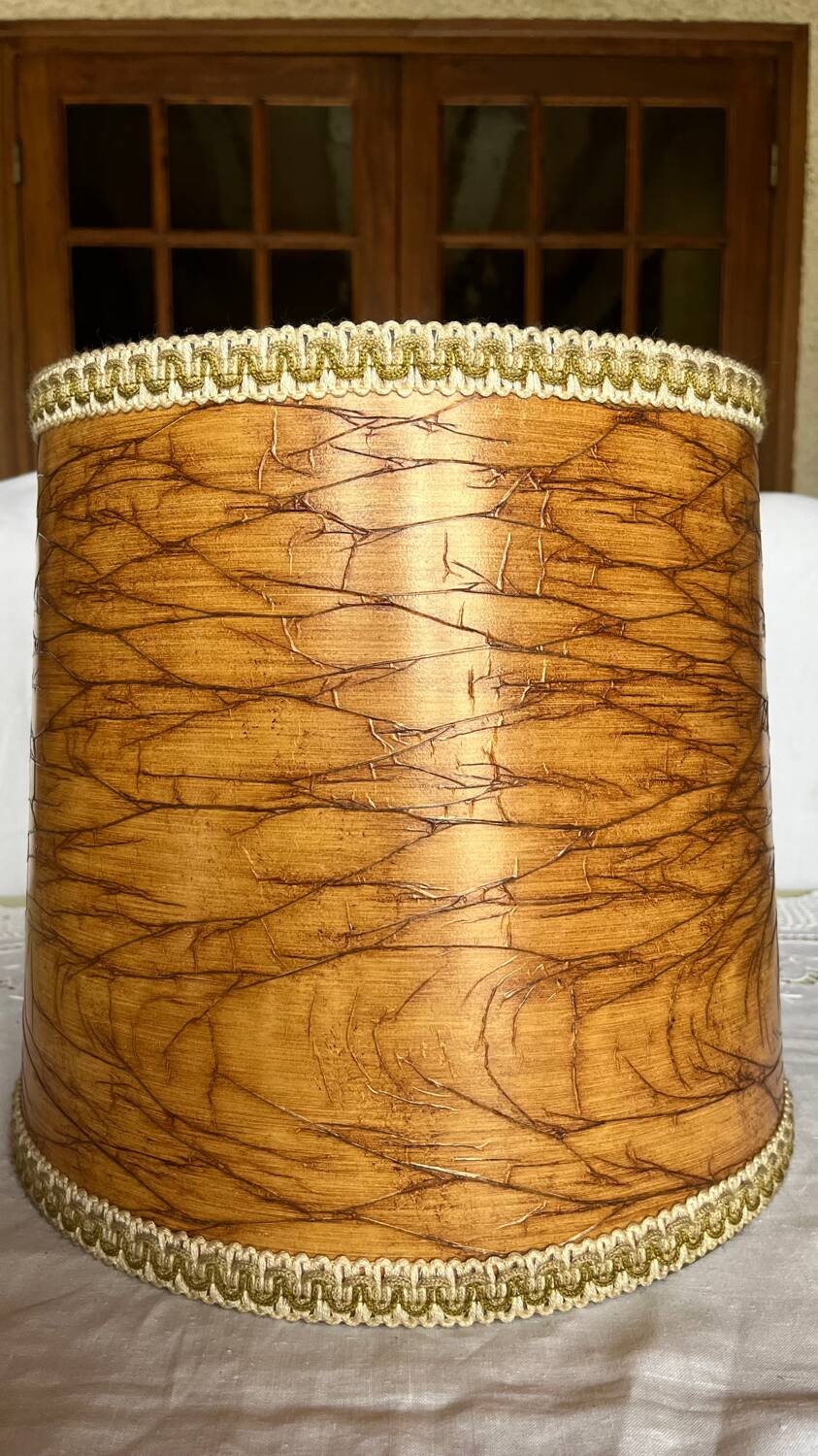 Vintage wooden table lamp