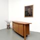 Enfilade galbée Maison Regain en orme massif, 1970