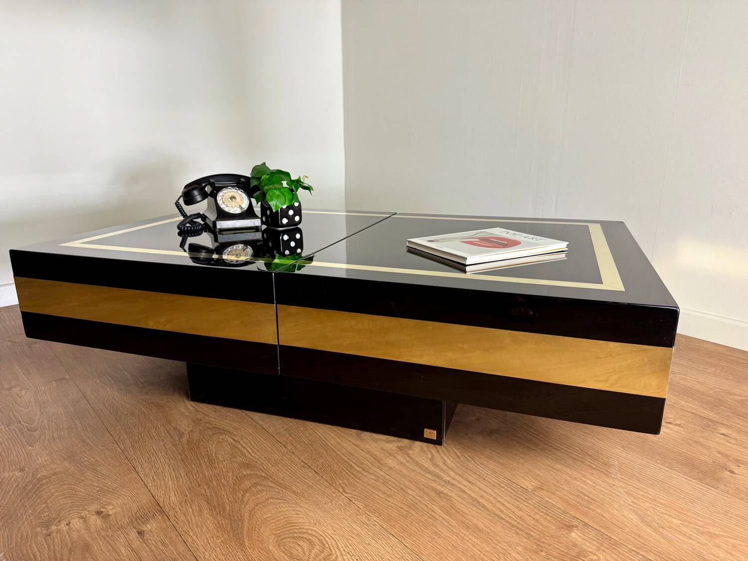 J.C. Mahey bar coffee table – 1970s