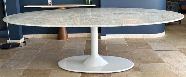 Grande Table Tulipe (table à manger) dessus marbre style Saarinen