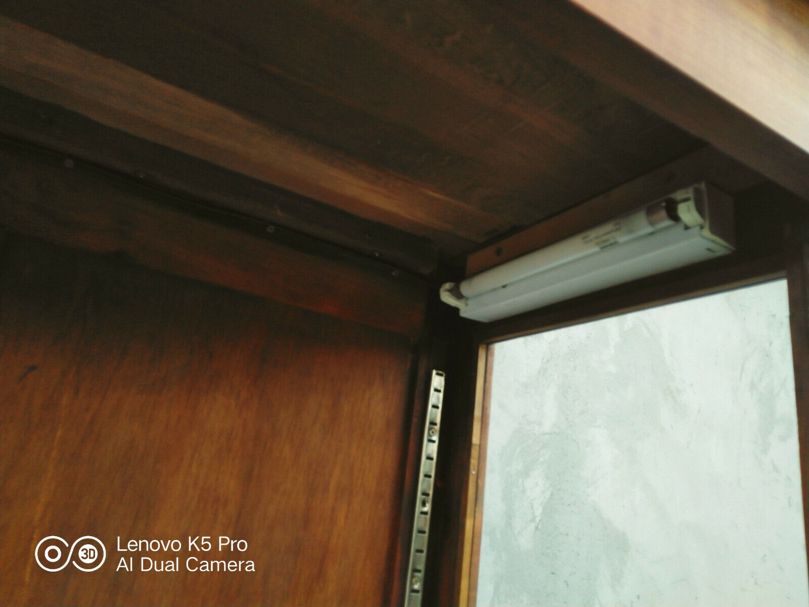 Vintage walnut showcase