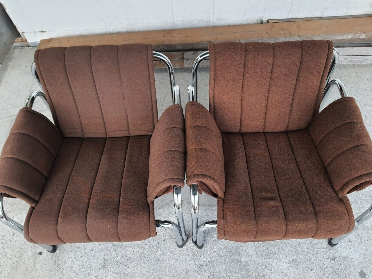 Fauteuil chromé du milieu du siècle par Viliam Chlebo pour Kodreta Myjava, années 1980.