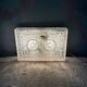 BEGA brutalist wall or ceiling light, pressed glass, 1960s-70s