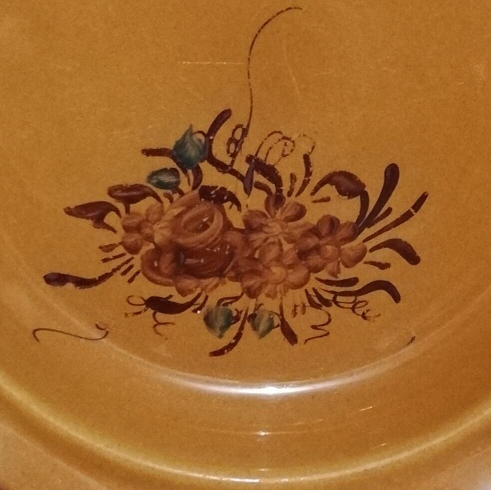 Set of 5 hollow plates in polish ceramic