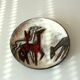 Ruscha ceramic wall plate, handmade in the 60s, Vintage
