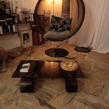 Table basse plexiglas vintage