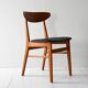Quatre chaises danoises vintage en teck par Farstrup