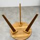 Table d'appoint tripode pied compas vintage en bois années 50