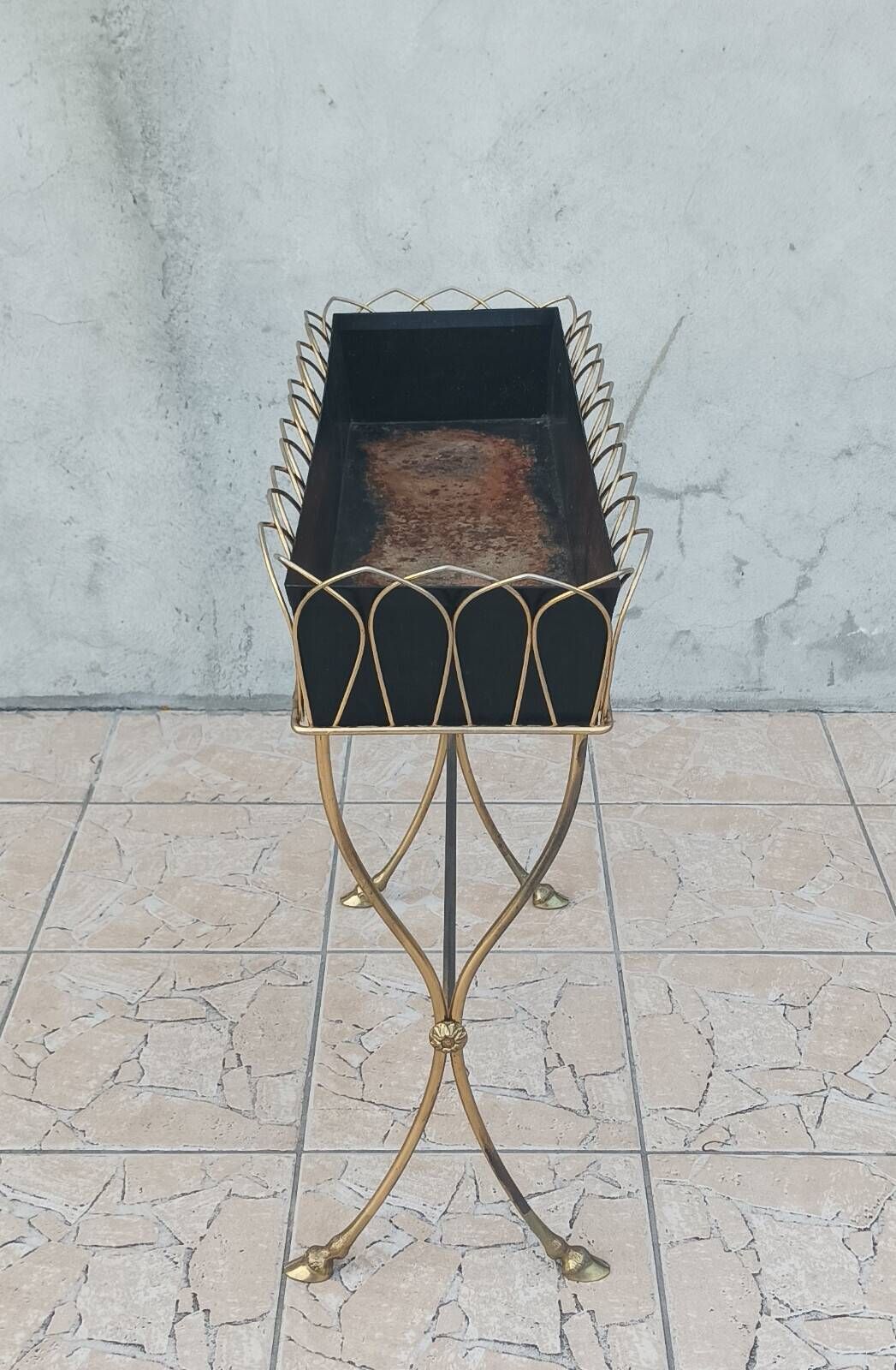 Jardinière en laiton France 1960