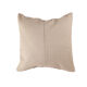Housse de coussin patchwork en chanvre 50 x 50 cm