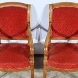 Pair of Cherry Wood Armchairs, Louis Philippe Period – 1st Part 19th