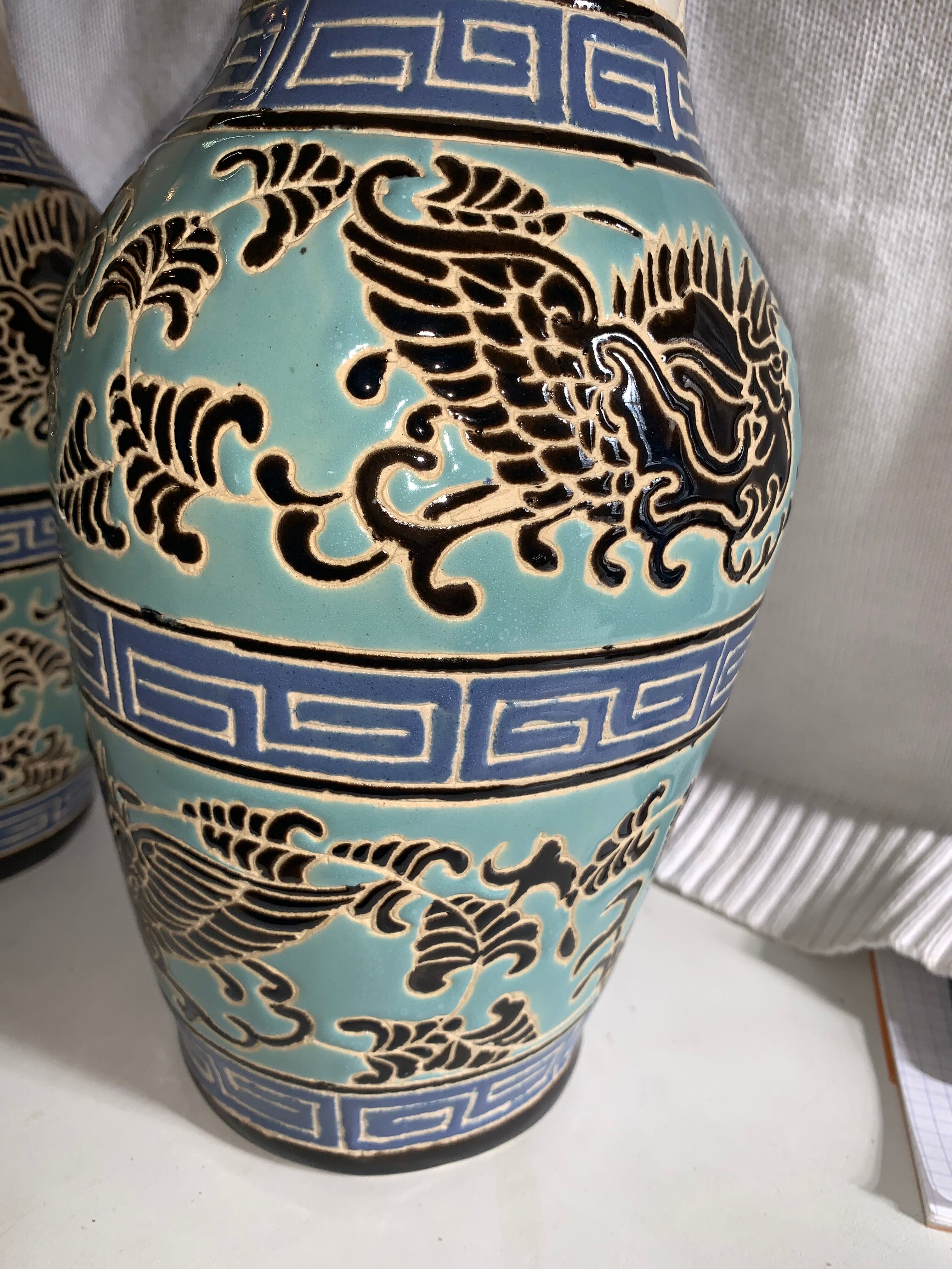 Pair of Art Deco Kéramis vases