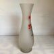 Large frosted glass vase flowers