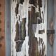 Abstract painting signed Besson Eric, canvas on wooden panel, wall decoration.
