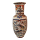 Jp derevia, ceramic vase with pheasants, signed at the bottom