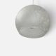 Small speckled frosted glass ball pendant – 1970s