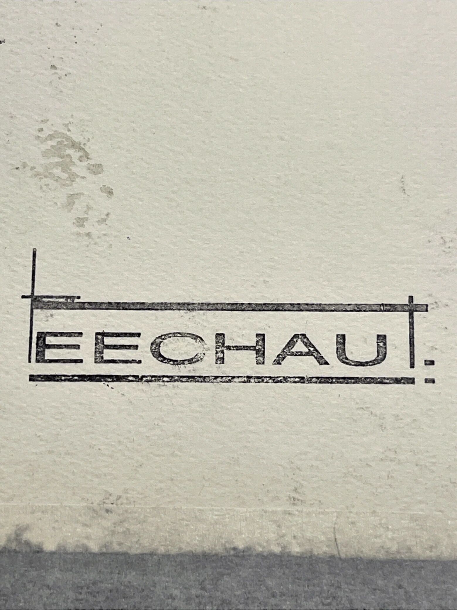 Original work on paper framed, signed Eugène Eechaut, 1973