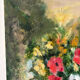 Bouquet de fleurs, huile sur toile