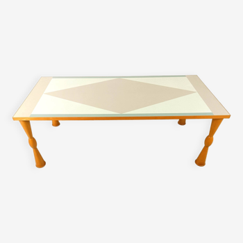 Vintage memphis dining table by Ettore Sottsass, 1990s