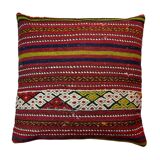 Vintage turkish kilim cushion cover , 55 x 55 cm