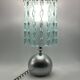 Lampe de table en verre moulé, Italie vers 1970