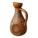 Ceramic lamp with enamel and glass inclusions