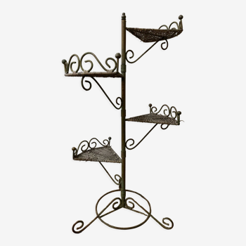 Wrought iron plant holder