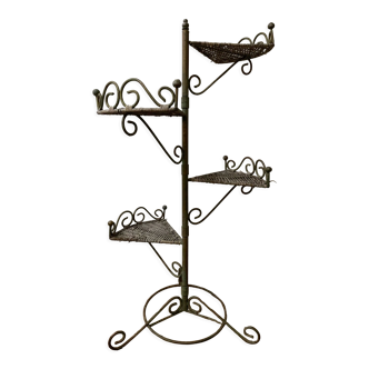 Wrought iron plant holder