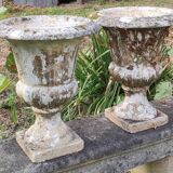 Pair of antique Medici stone vases
