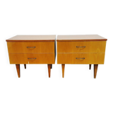 Paire de tables de chevet années 1970