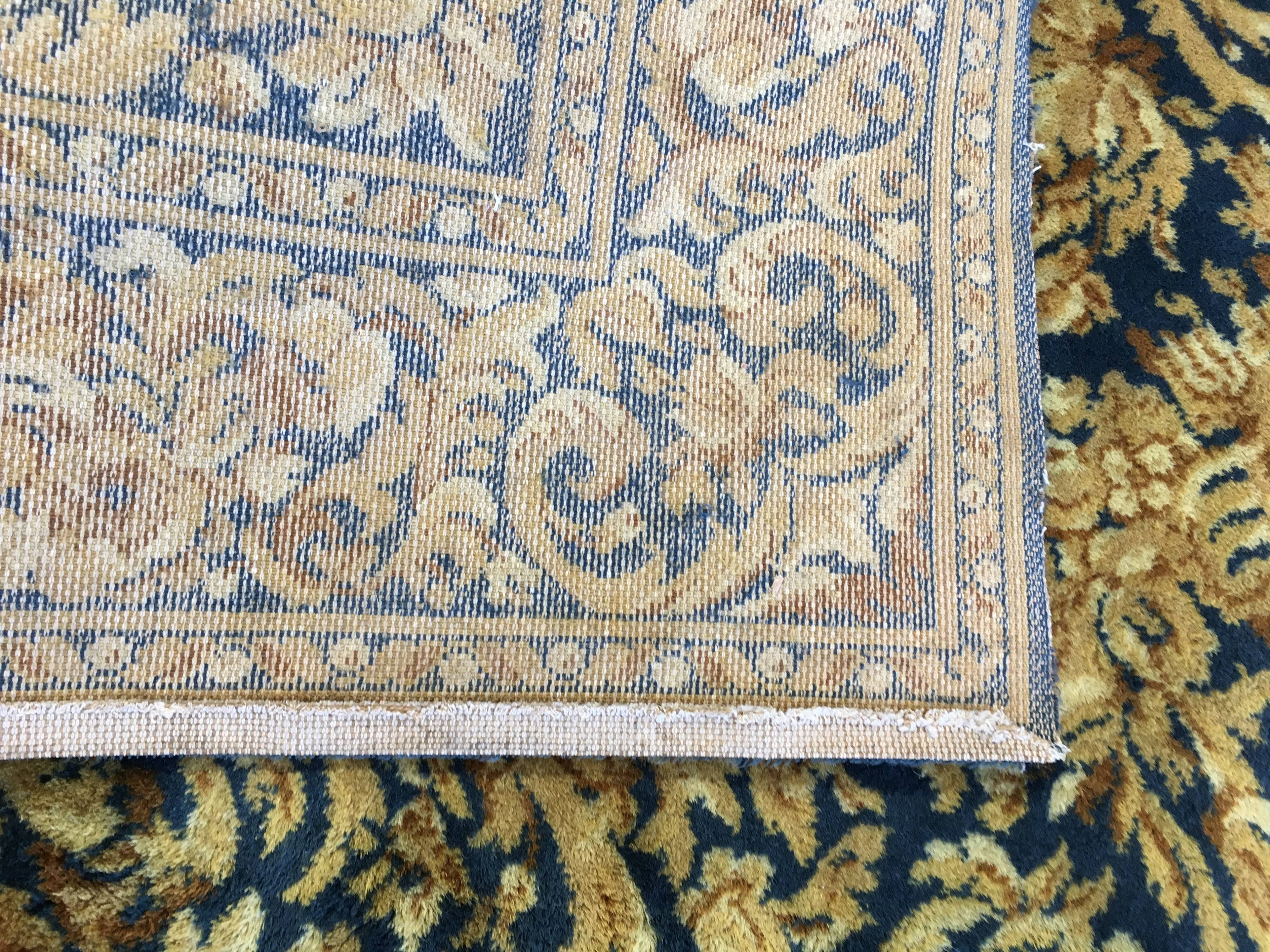 Blue Gold rug vintage 200 x 275 cm