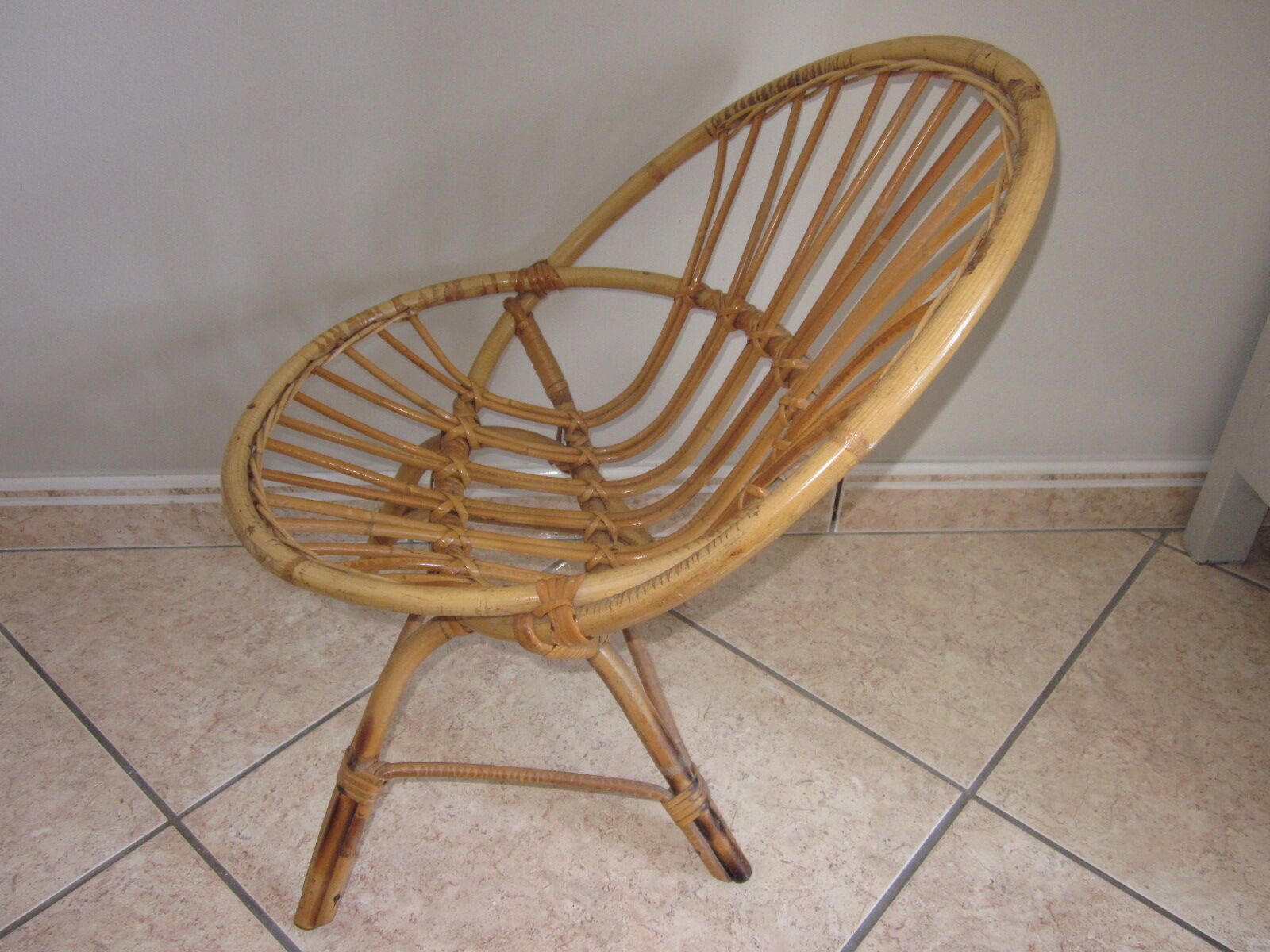 Children's armchair in rattan