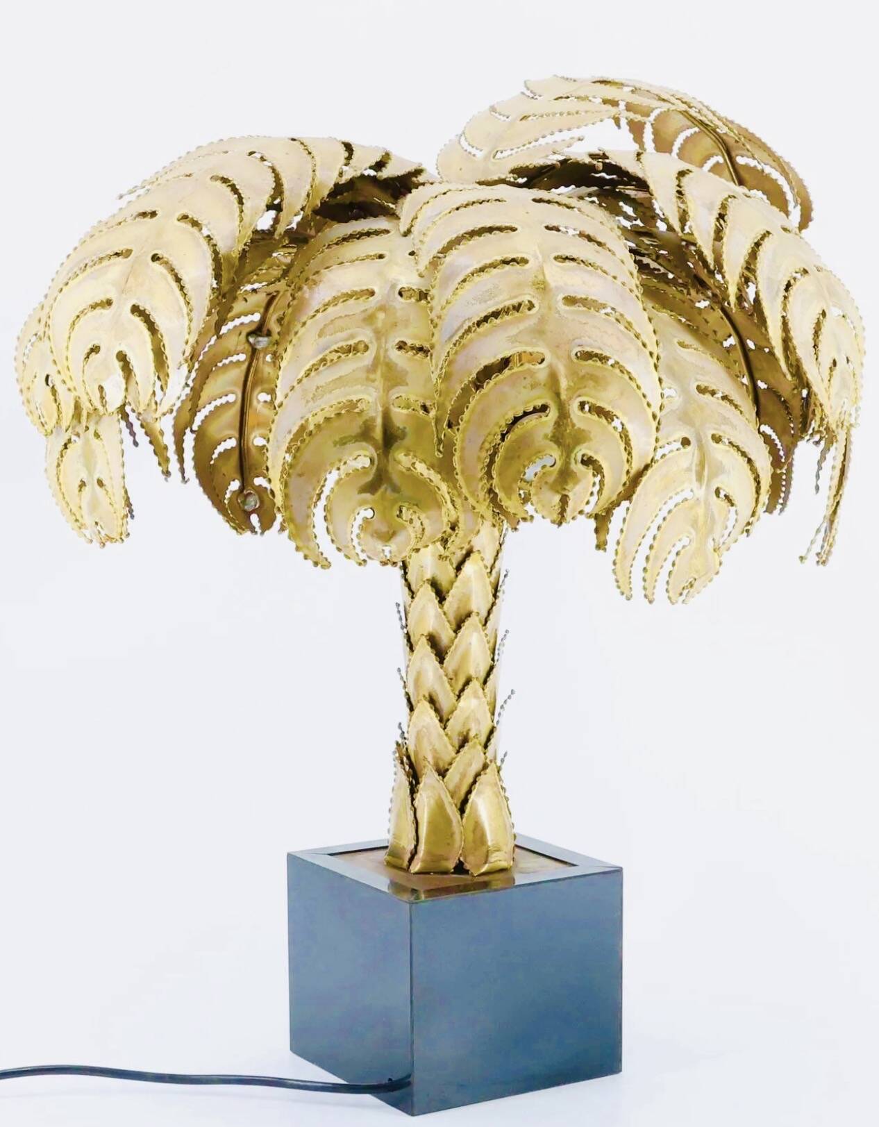 Palm tree lamp Christian Techoueyres Edition Maison Jansen