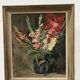 Oil on isorel "the bouquet of gladioli" signed p. arata 20th century