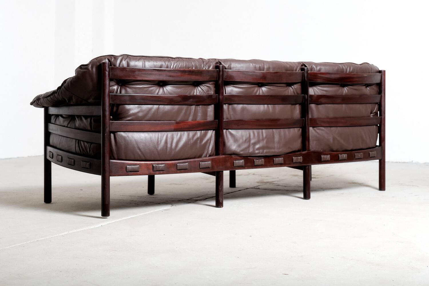 Canapé en cuir par Arne Norell pour Coja, Suède, années 1970