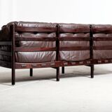 Canapé en cuir par Arne Norell pour Coja, Suède, années 1970