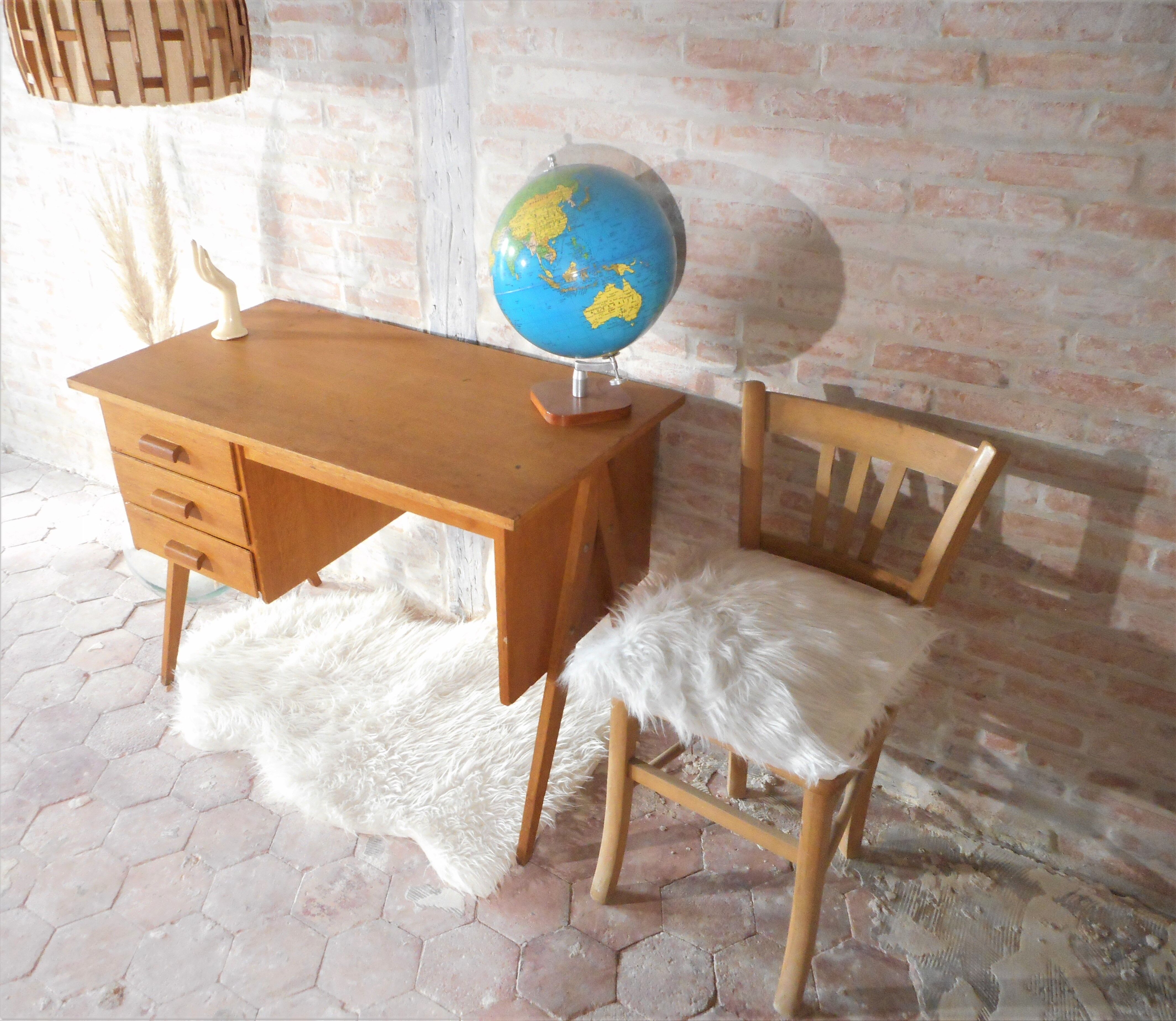 Bureau pieds compas