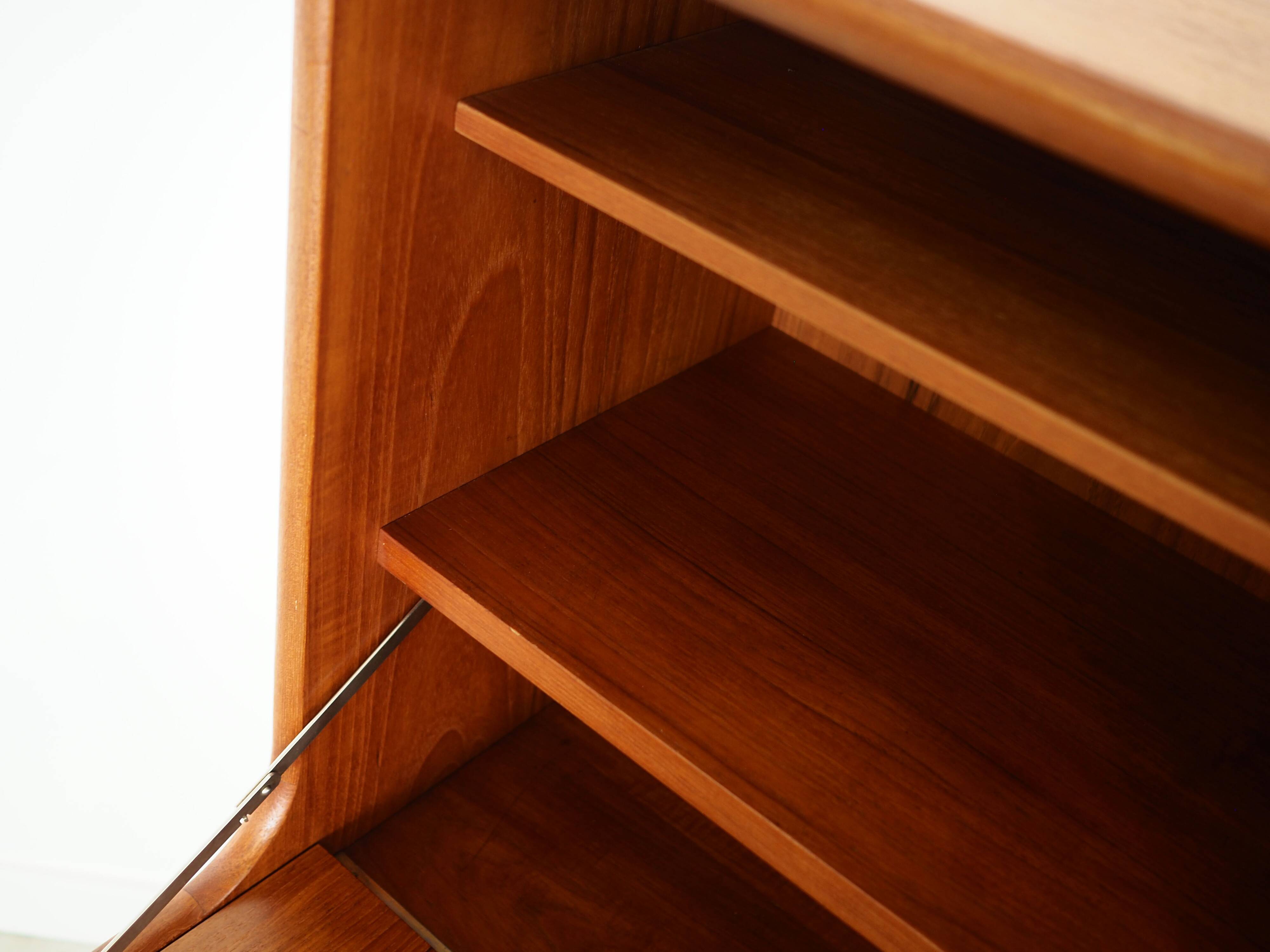 Teak high sideboard, Danish design, 1960s, production: Denmark