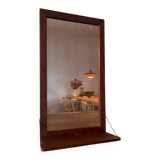 Vintage Danish mirror with shelf