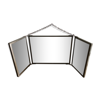 Triptych barber mirror 41.5 x 15 cm